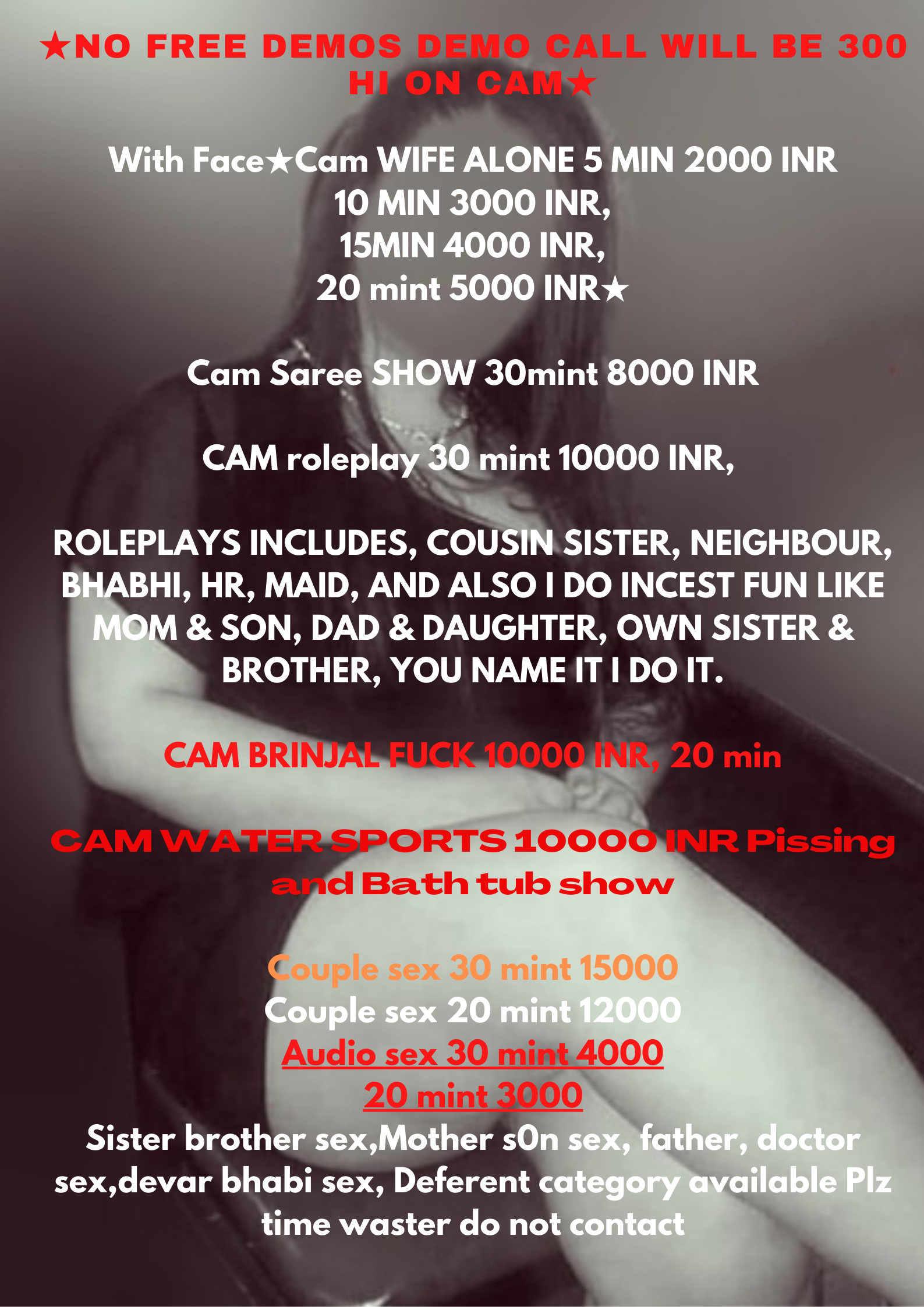 Indian wife Cam sex Charges